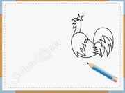 Bé vẽ đàn gà